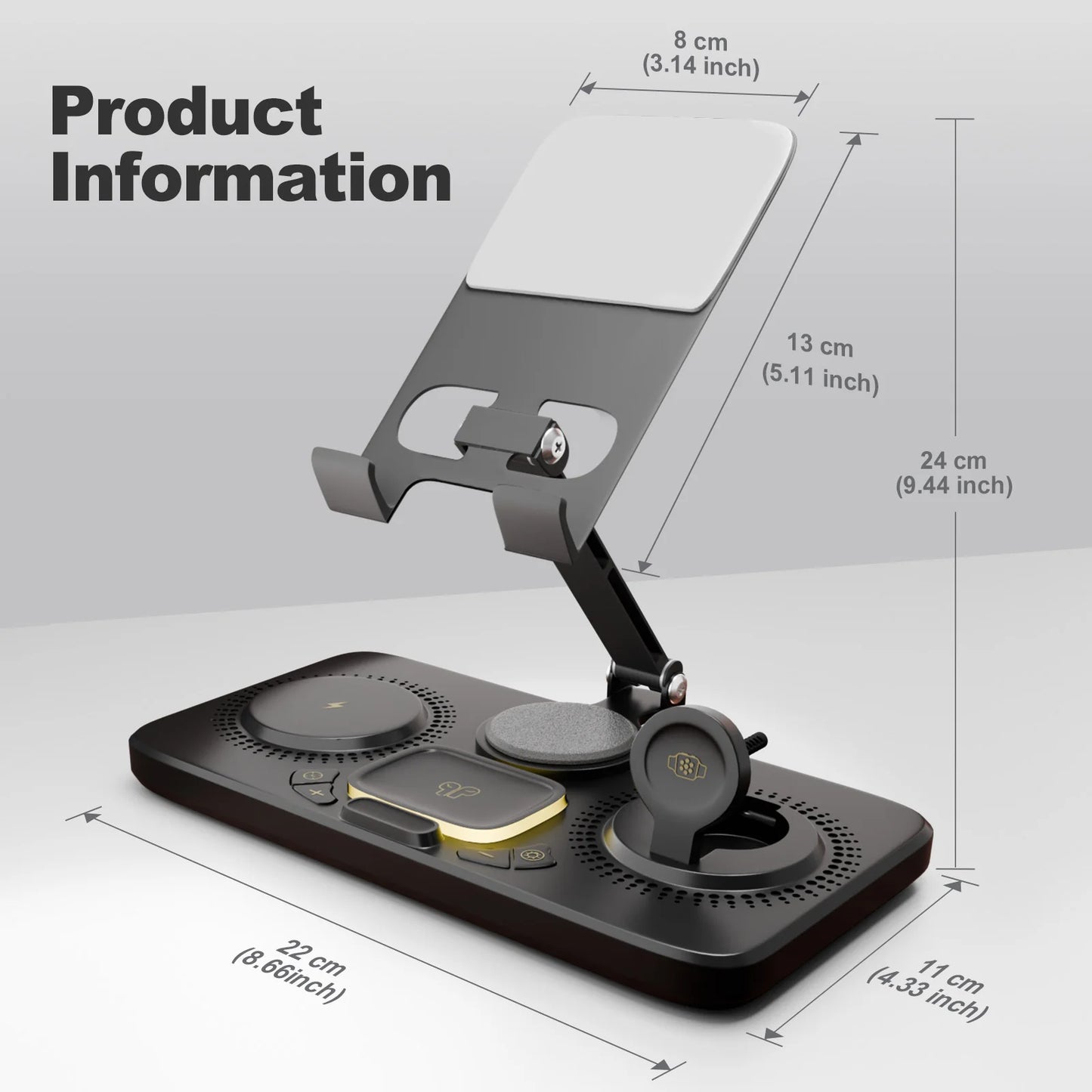7-in-1 Wireless Charger Station For iPhone iPad AirPods Apple Watch