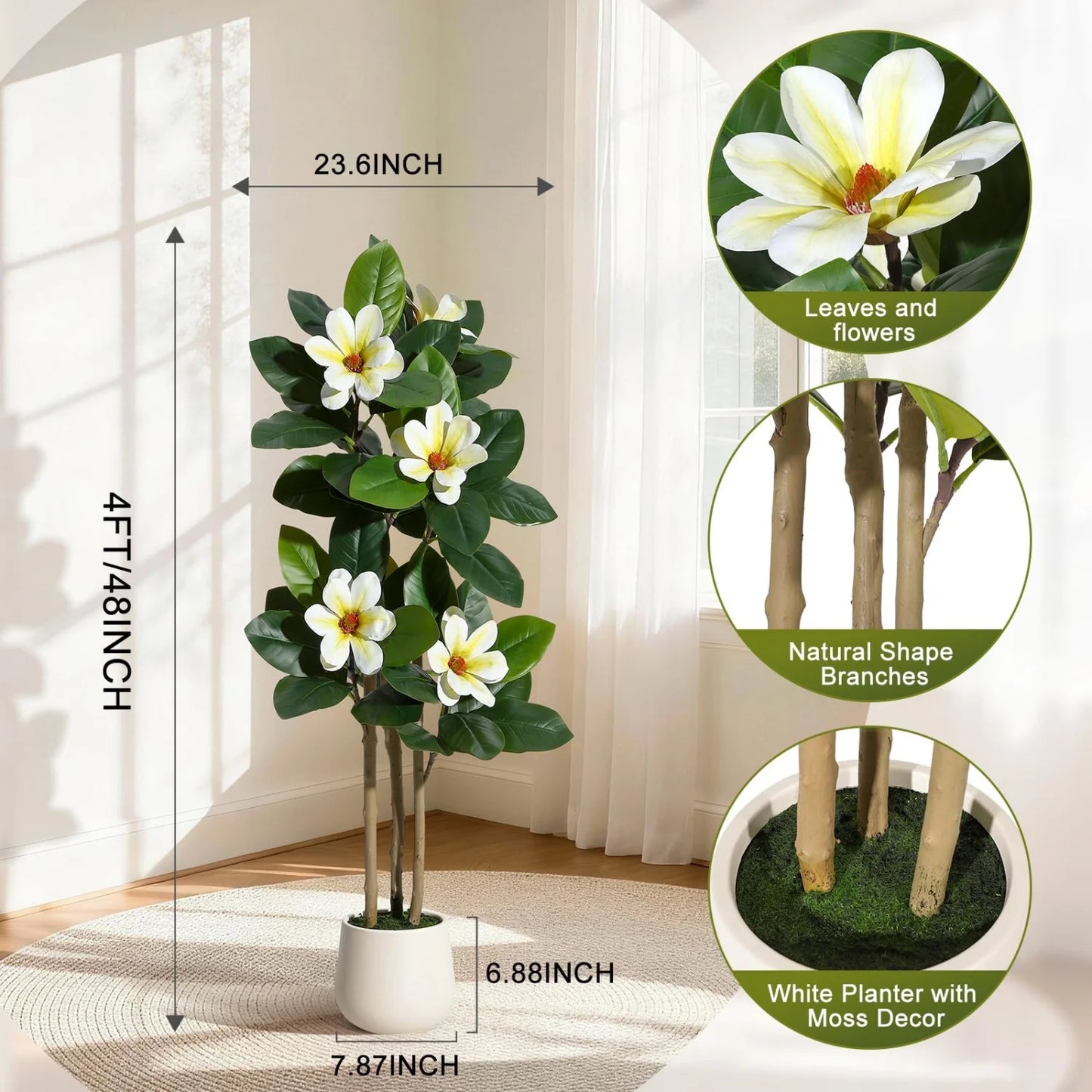 HiMISS Artificial Olive Tree With Lifelike Leaves And Fruits