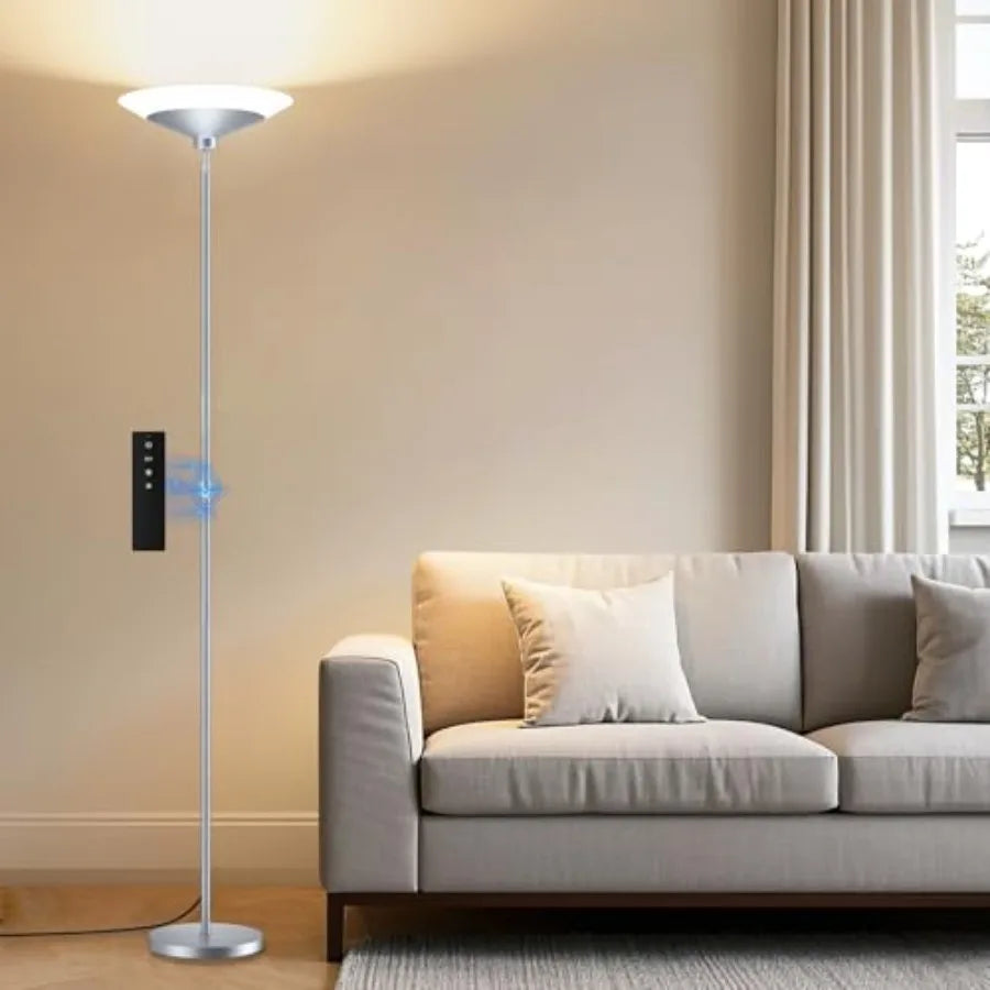 LED Torchiere Floor Lamp With 30W Dimmer 1800Lm 3000K 6500K