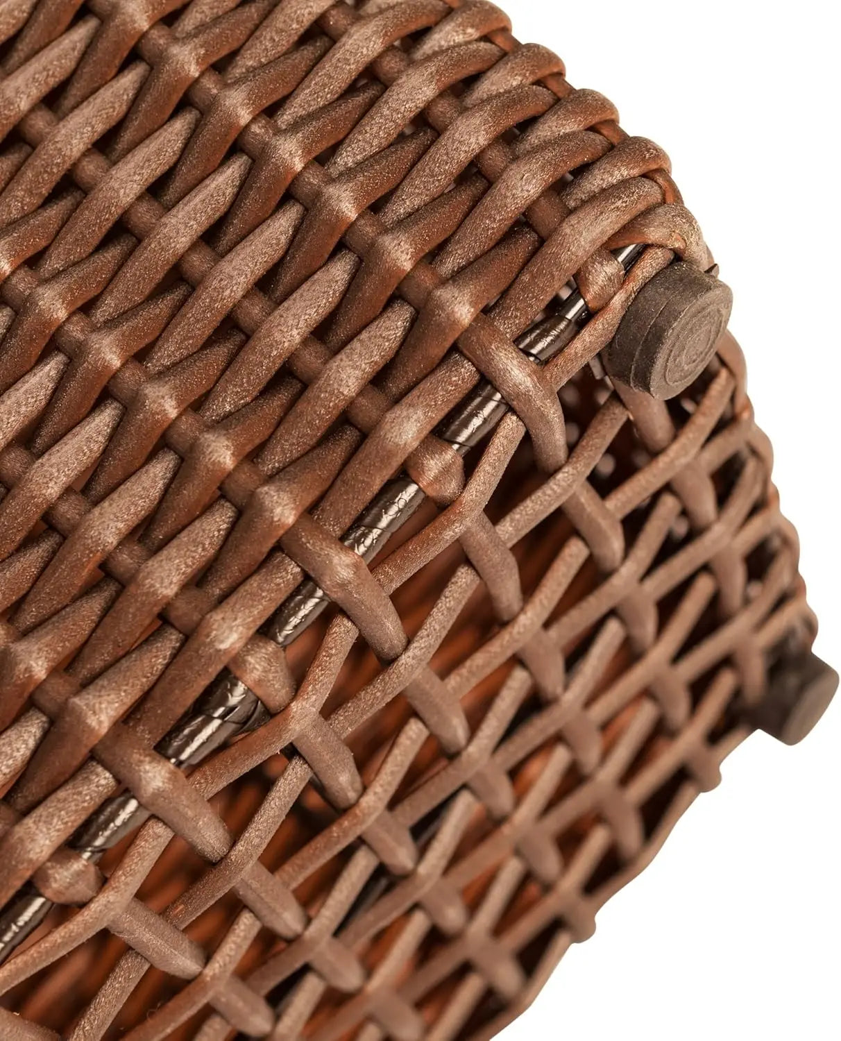 Tall Wicker Planter Set With Liners Pack Of 2 Outdoor