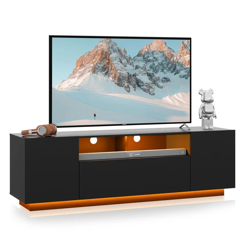 GALAXHERO TV Stand Modern Entertainment Center With Ample Storage