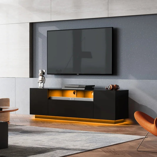 GALAXHERO TV Stand Modern Entertainment Center With Ample Storage