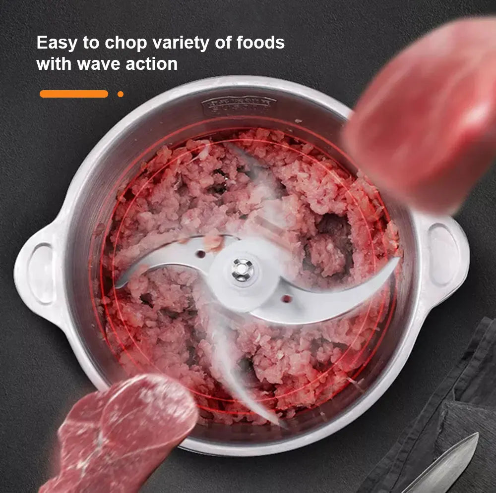 Biolomix Two Speed 500W Stainless Steel Chopper Meat Grinder Mincer