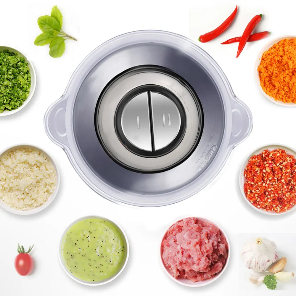 Biolomix Two Speed 500W Stainless Steel Chopper Meat Grinder Mincer