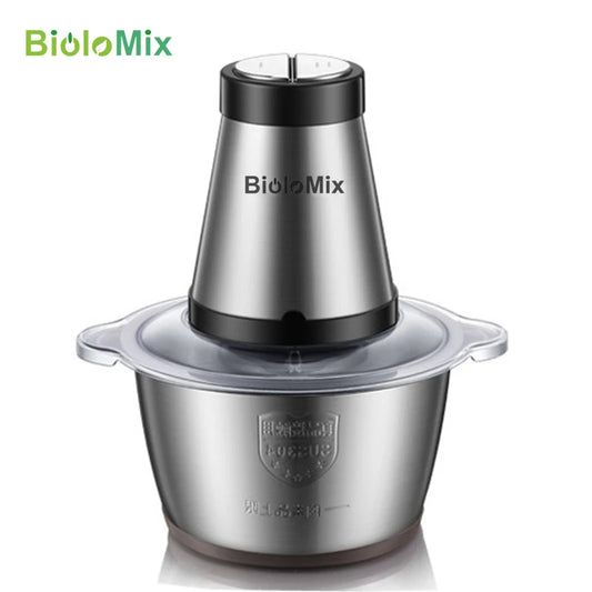 Biolomix Two Speed 500W Stainless Steel Chopper Meat Grinder Mincer