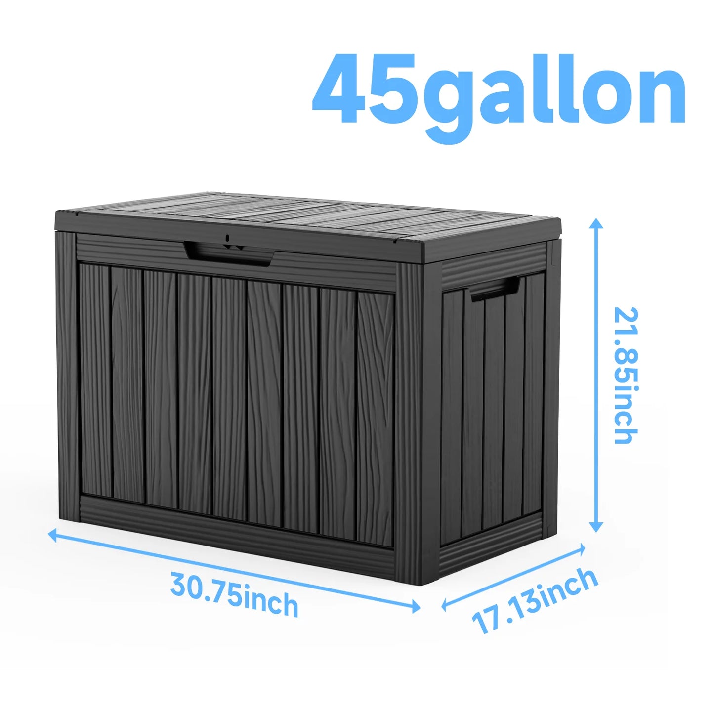 Waterproof Outdoor Storage Box Resin Deck Box Lockable