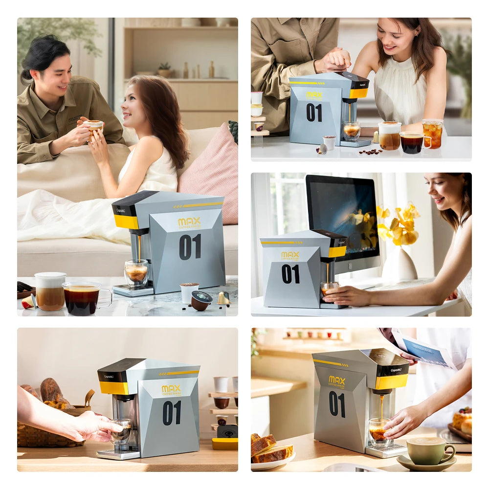Capadeli 4in1 Espresso Machine for K Cup Pods NES Capsules