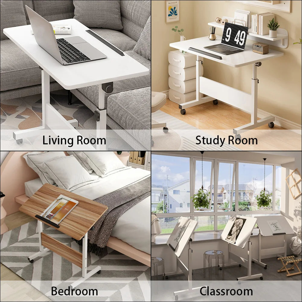 TWISTER.CK Standing Adjustable Mobile Desk With Wheels