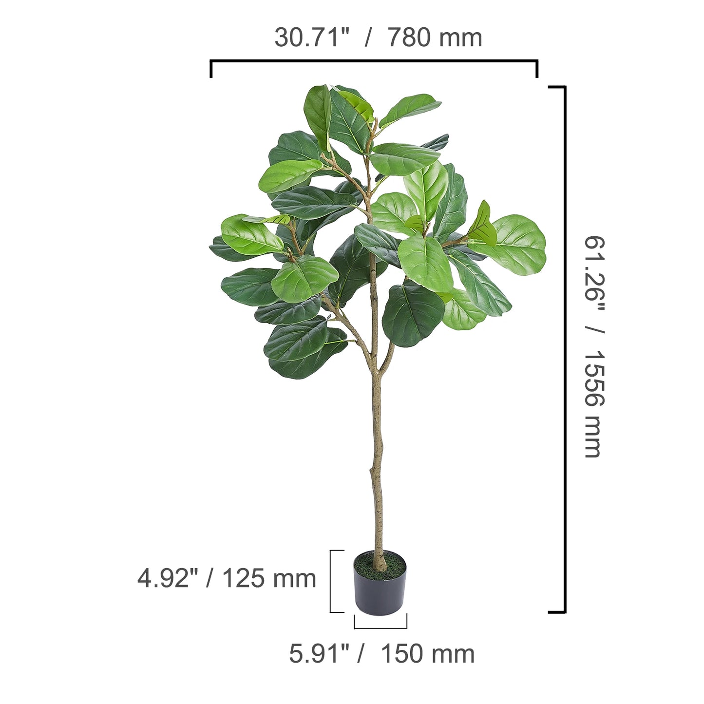 SucceBuy Artificial Olive Tree Faux Plant Anti Tip Low Maintenance