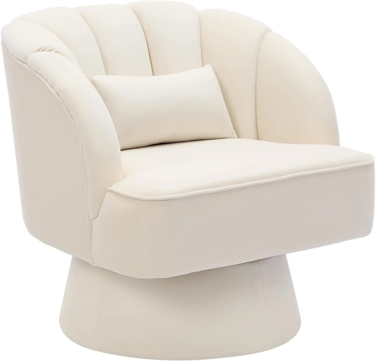 HiMISS Ultra-Plush 360 Swivel Accent Chair Velvet Upholstered