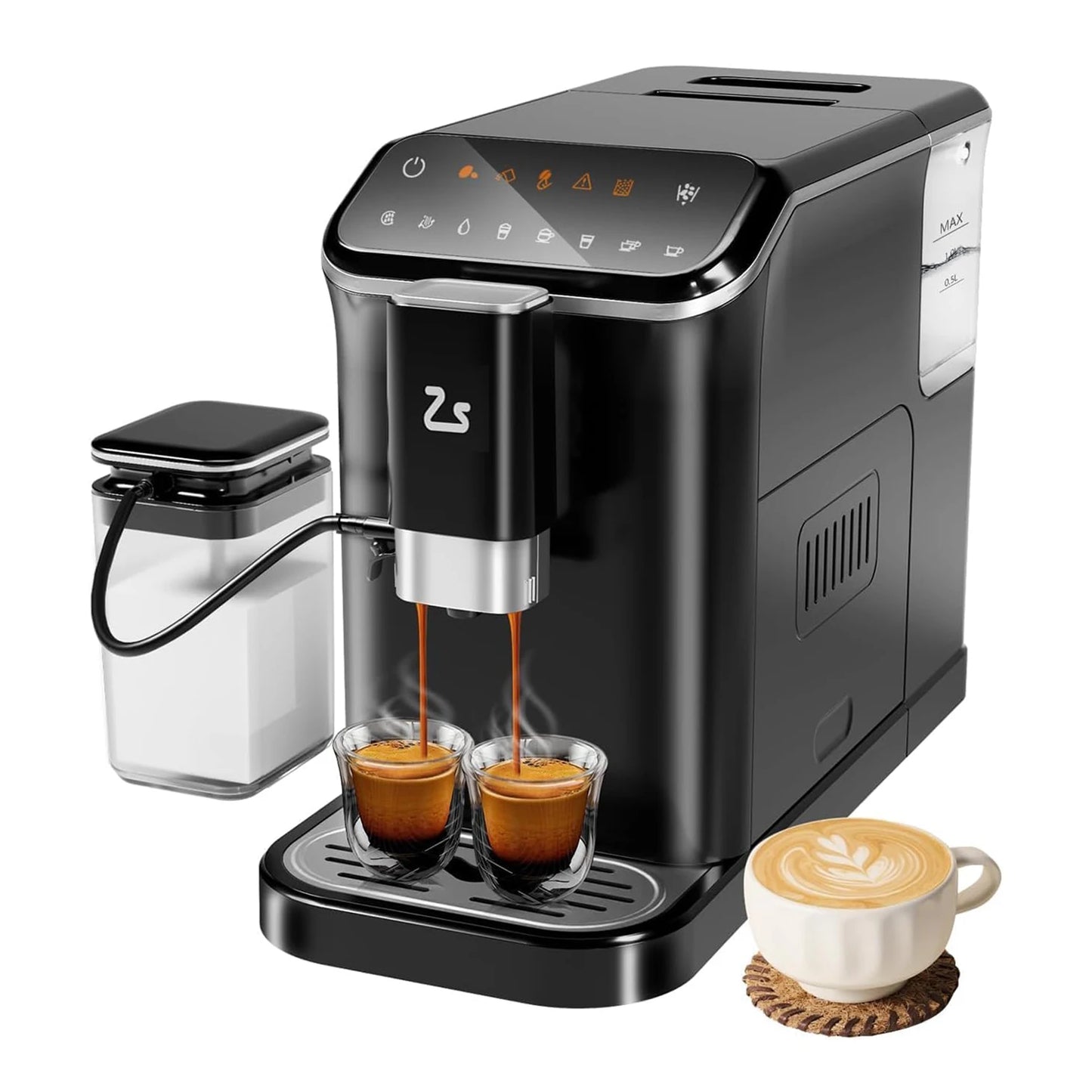 Acekool 20 Bar Fully Automatic Espresso Machine With Frother
