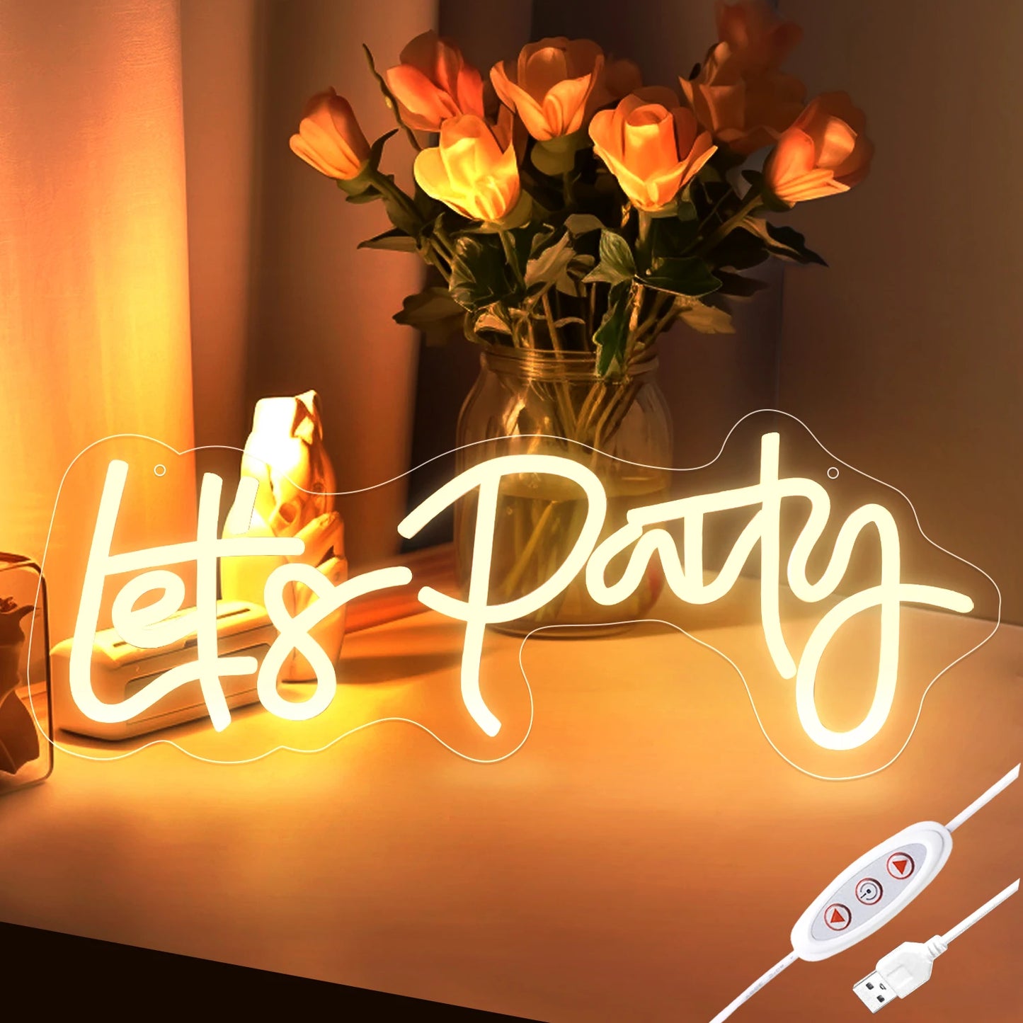 NONECN USB Powered LED Neon Light With Adjustable Brightness