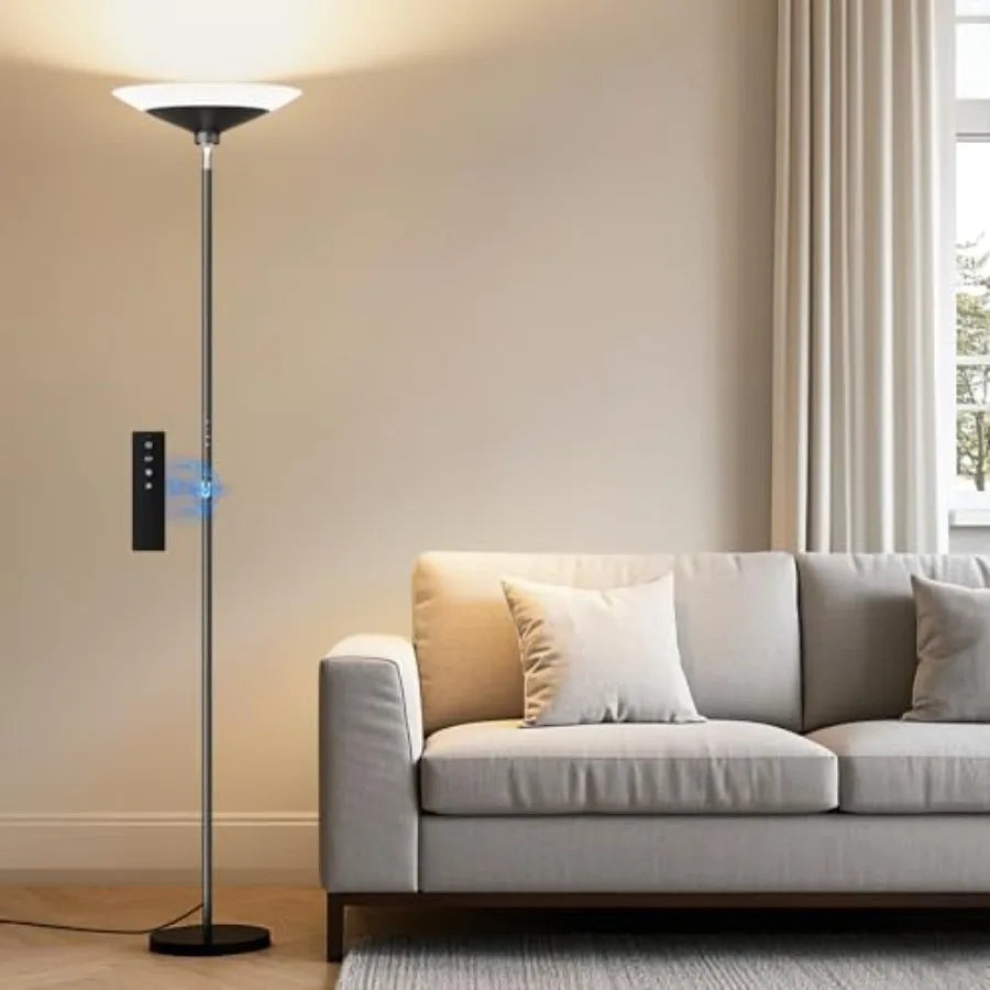 LED Torchiere Floor Lamp With 30W Dimmer 1800Lm 3000K 6500K