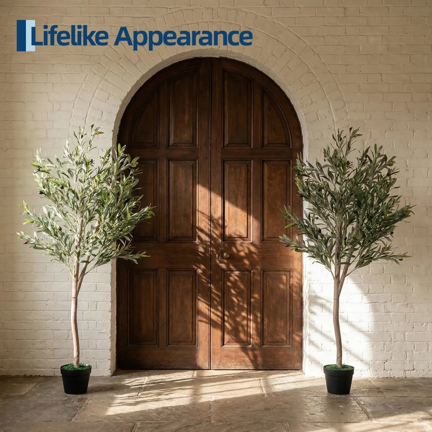 HiMISS Artificial Olive Tree With Planter For Home Office Decor