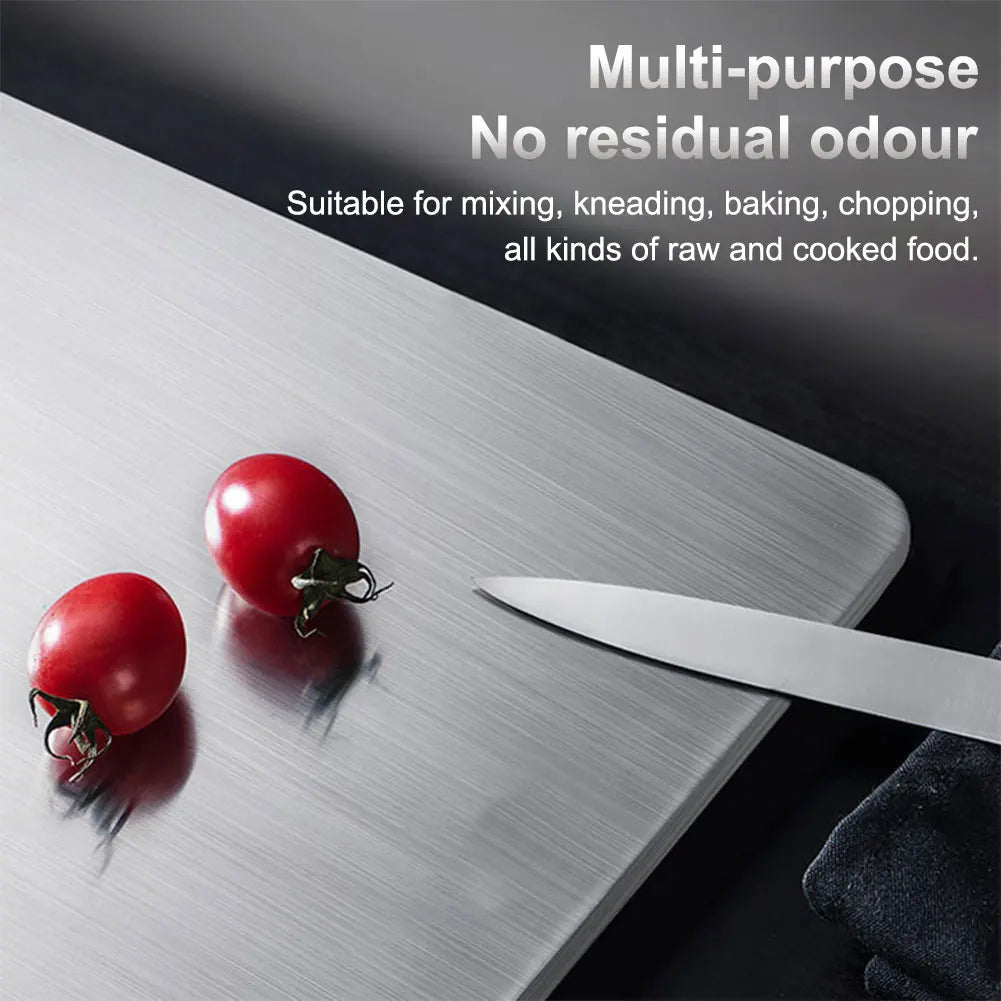 Stainless Steel Double Sided Cutting Board for Kitchen