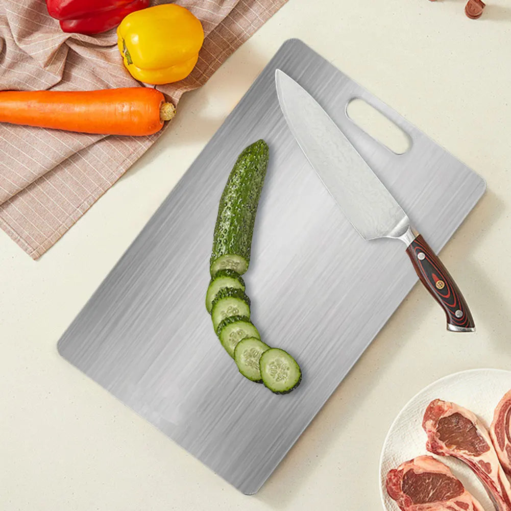 Stainless Steel Double Sided Cutting Board for Kitchen