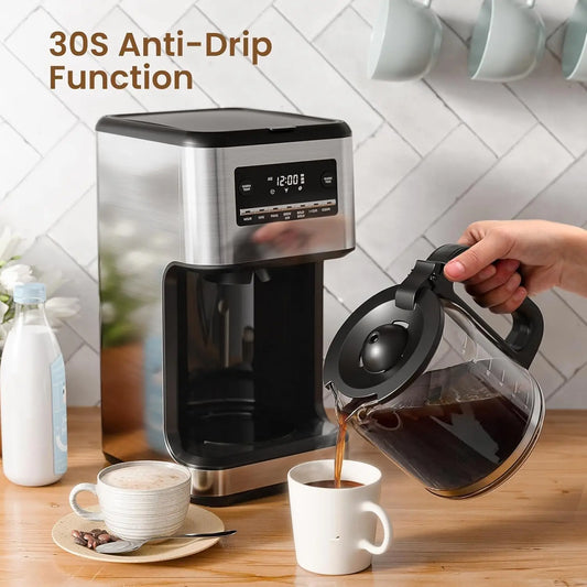 XMSJ Programmable Coffee Maker Auto Shut Off Keep Warm