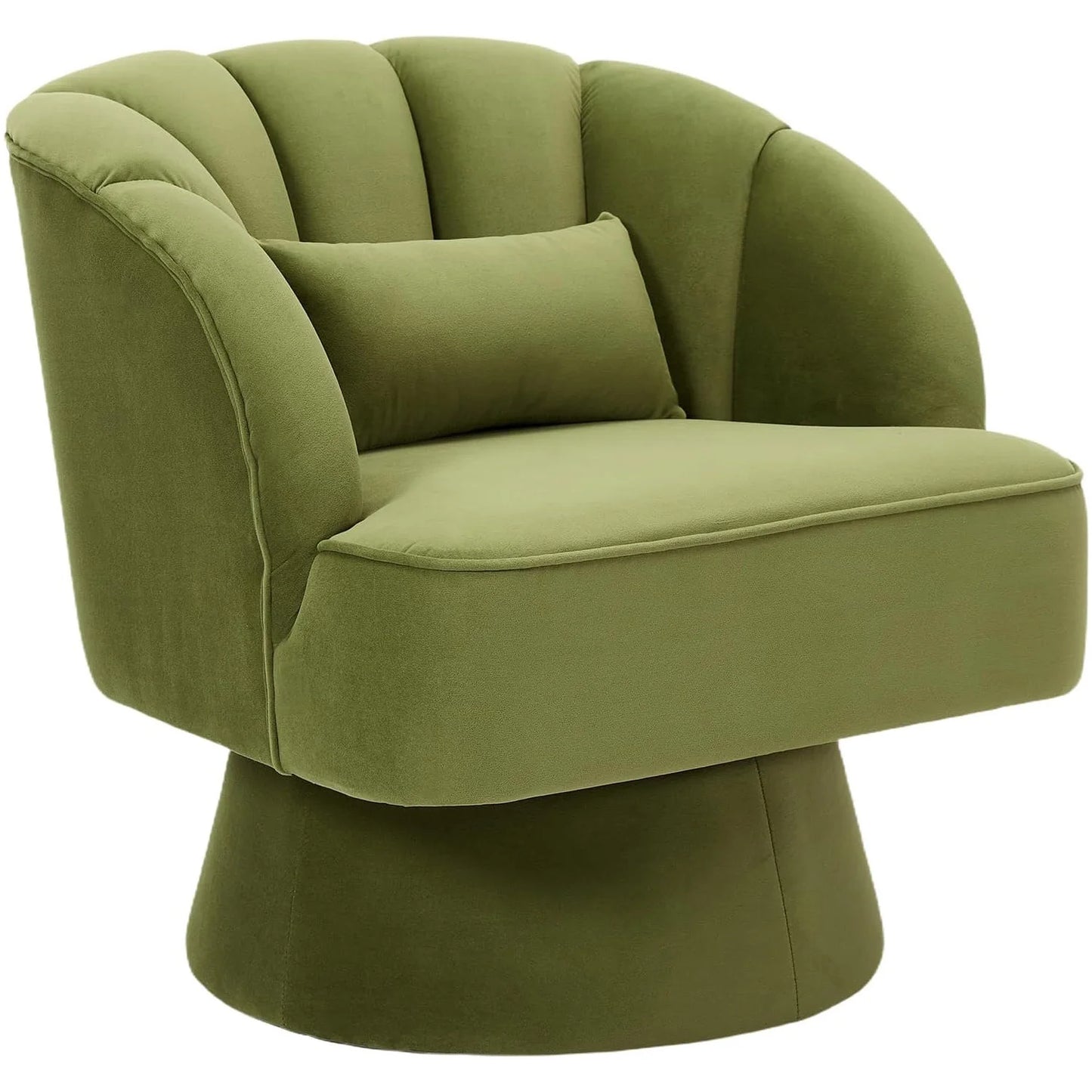 HiMISS Ultra-Plush 360 Swivel Accent Chair Velvet Upholstered