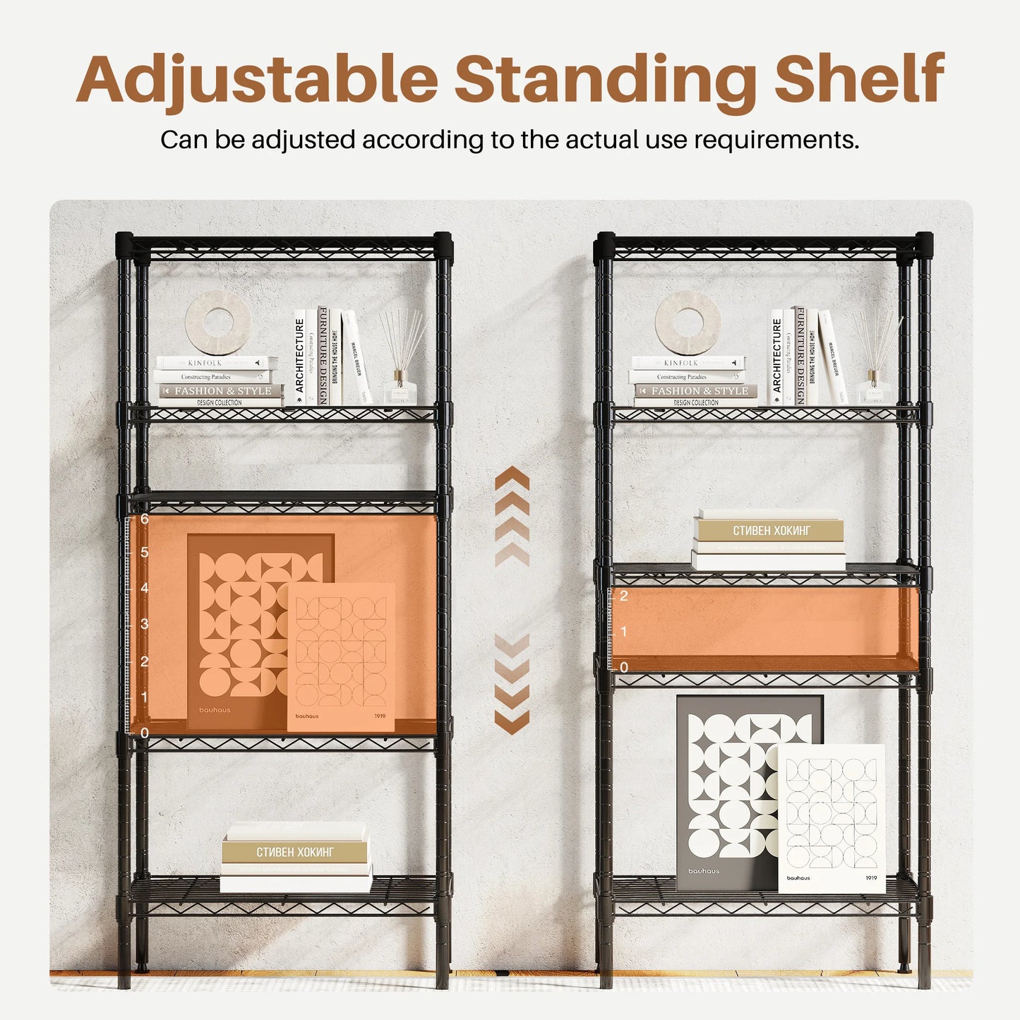 MCQ 5 Tier Metal Storage Shelves Heavy Duty Steel Unit