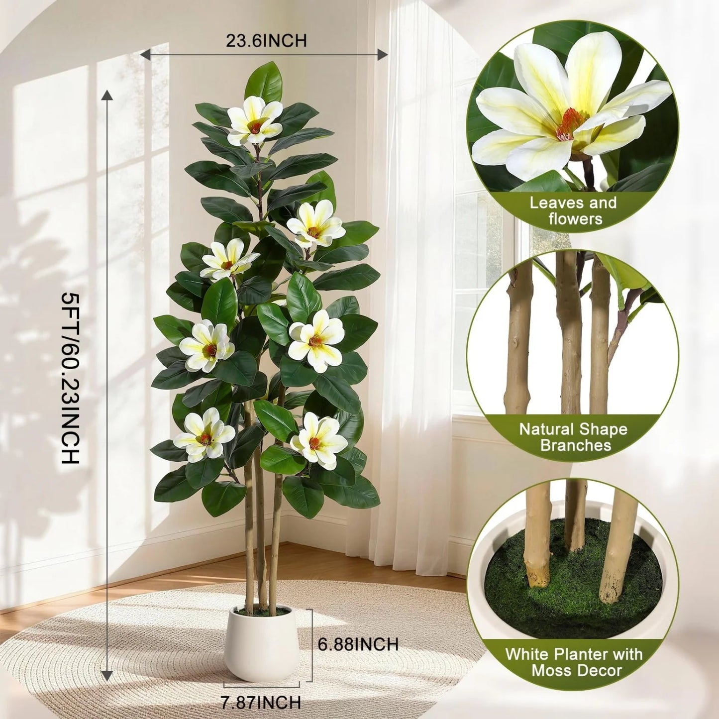 HiMISS Artificial Olive Tree With Lifelike Leaves And Fruits