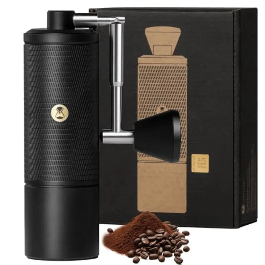 SHXI C5 Pro Manual Coffee Grinder with Stainless Steel Burrs