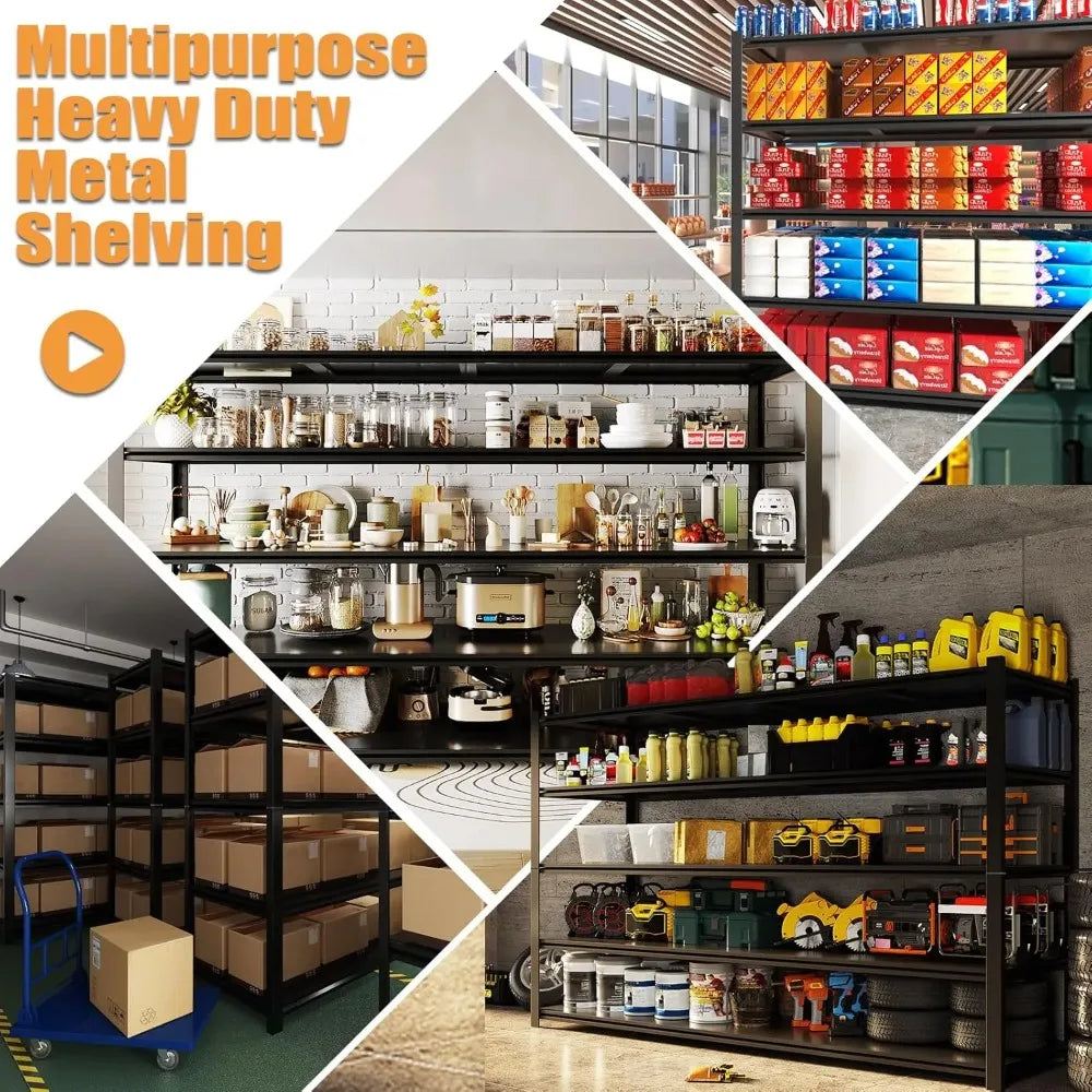 JIMANG Heavy Duty Garage Shelving Unit 5 Shelf Steel Rack