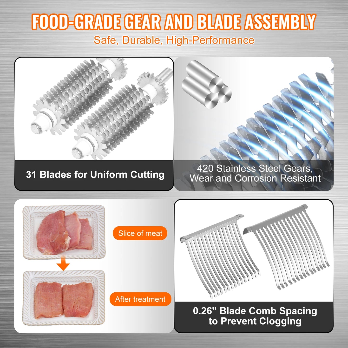 SucceBuy Commercial Meat Tenderizer Heavy Duty Stainless Steel Machine Manual