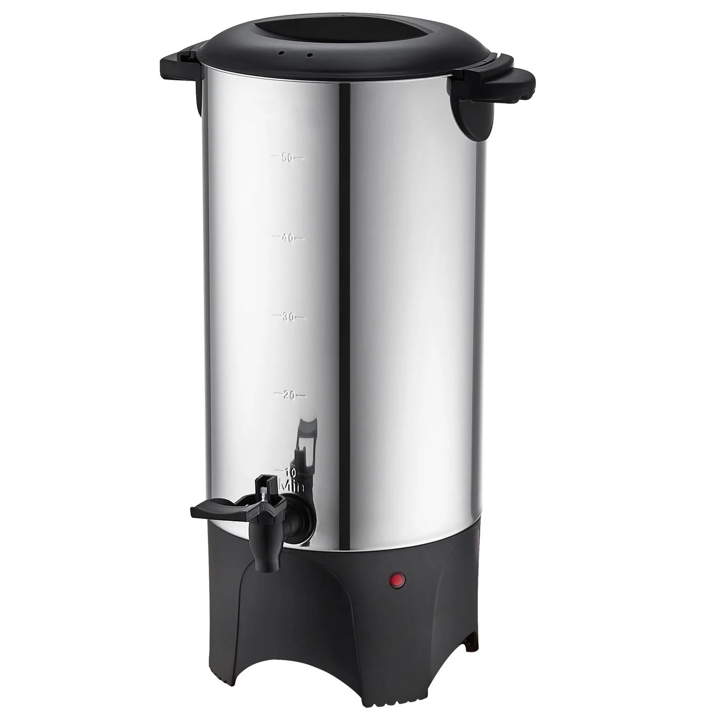 SucceBuy 50 Cup Commercial Coffee Urn Stainless Steel 1000W