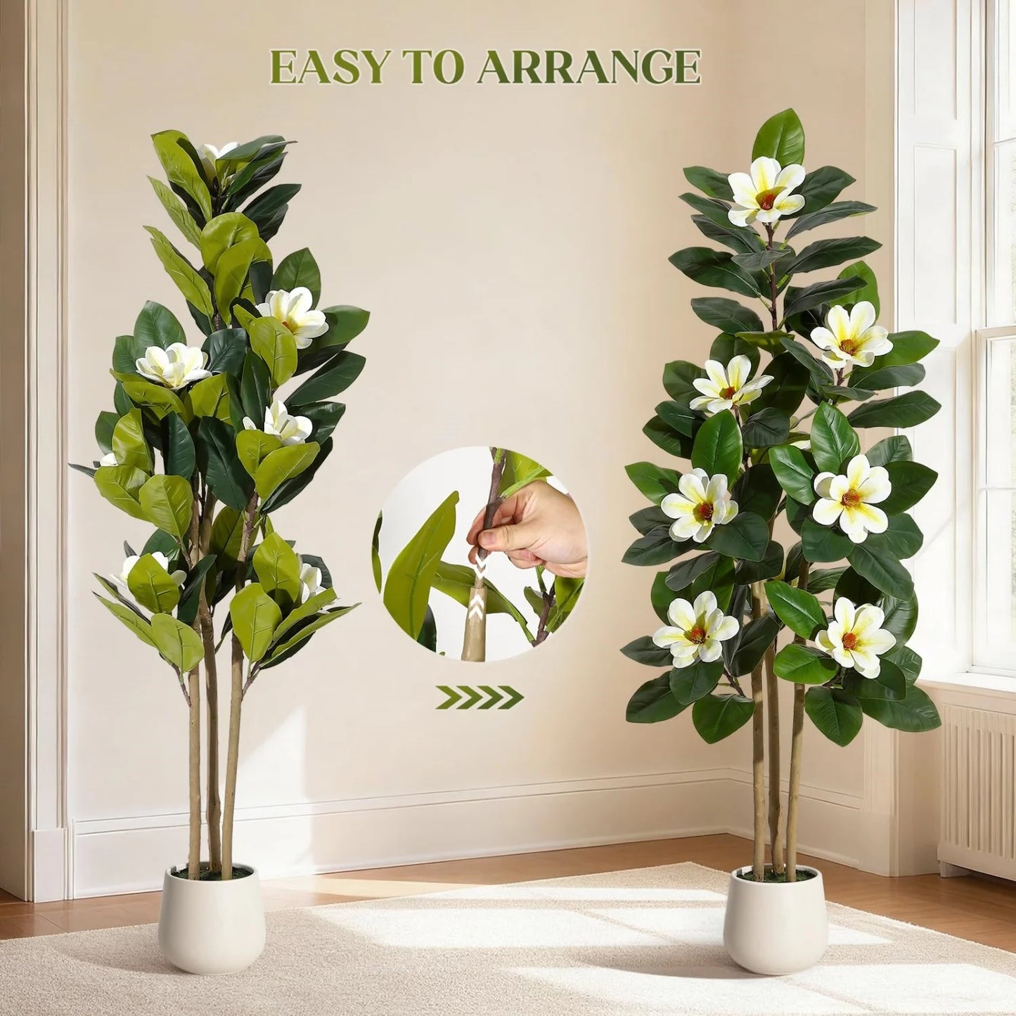 HiMISS Artificial Olive Tree With Lifelike Leaves And Fruits