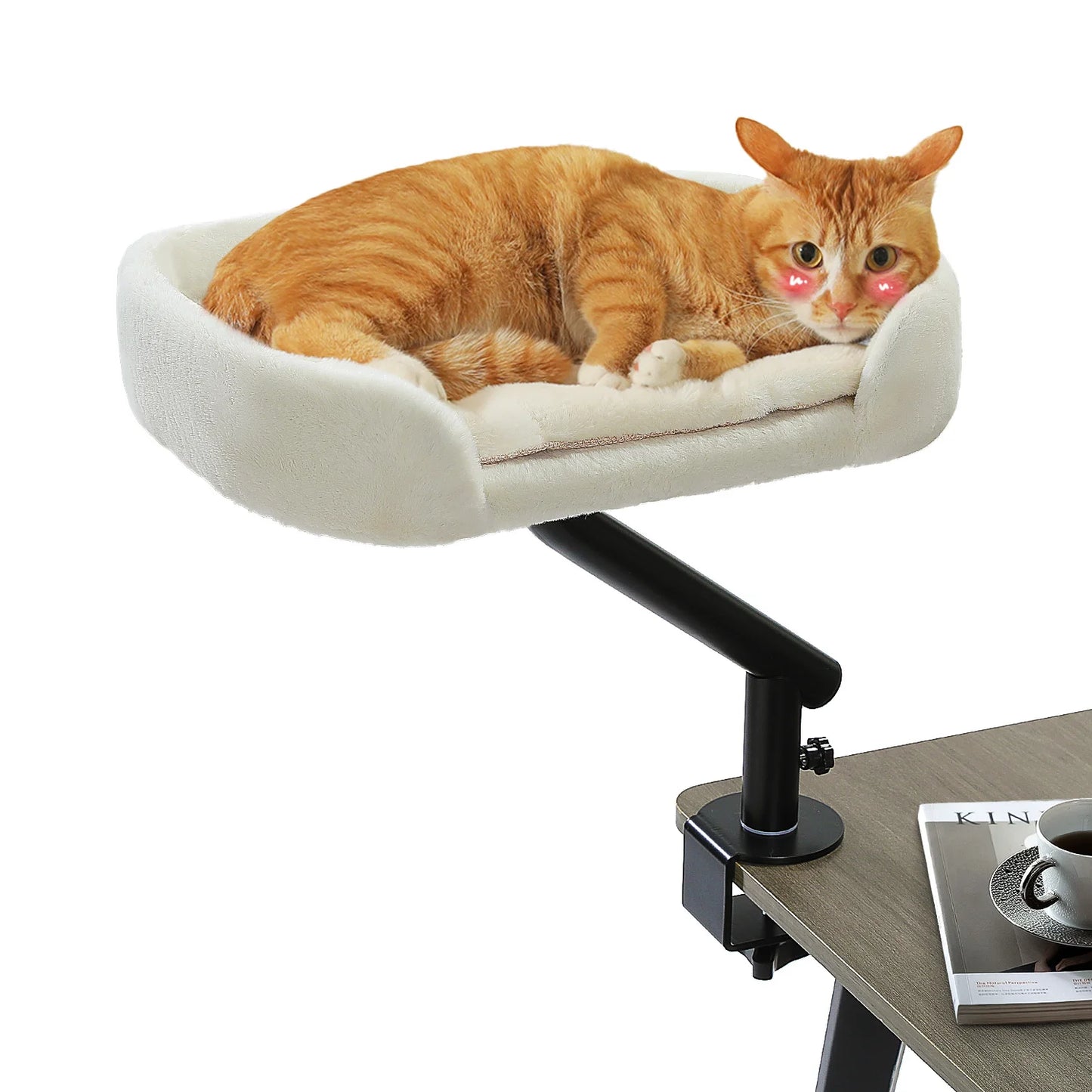 PAWZ Road Cat Desk Bed 360 Rotatable Stand for Indoor Cats