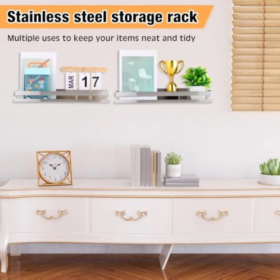 4 Piece Bathroom Shower Shelf Set Wall Mounted Caddy Organizer
