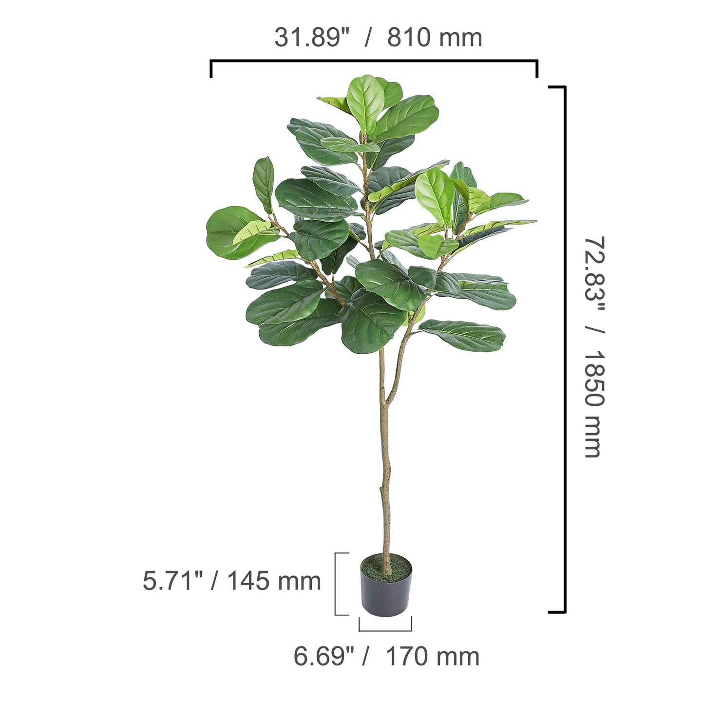 SucceBuy Artificial Olive Tree Faux Plant Anti Tip Low Maintenance