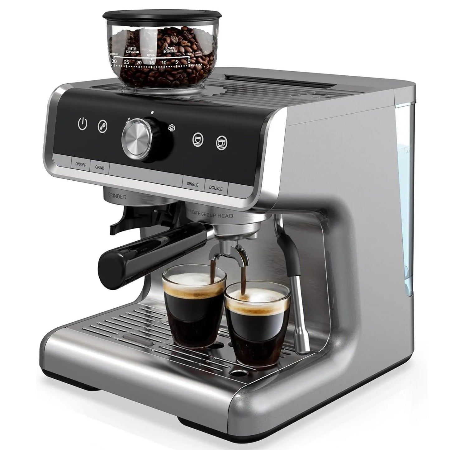 Acekool 20 Bar Espresso Machine With Grinder For Home Use