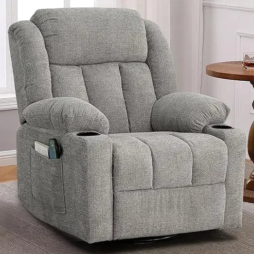 Rocker Recliner Chair With Massage And Heat For Living Room