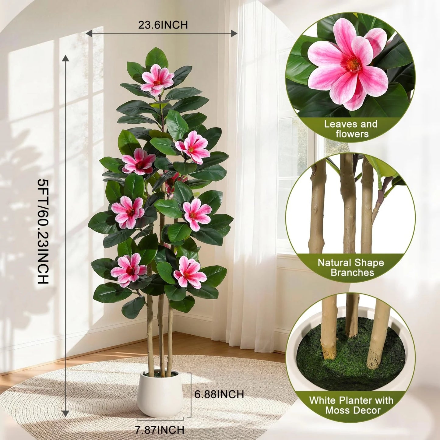 HiMISS Artificial Olive Tree With Lifelike Leaves And Fruits