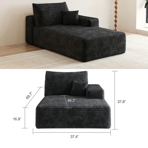 YQXHCN Cloud Style Modular Sectional Sofa With Corduroy Memory Foam