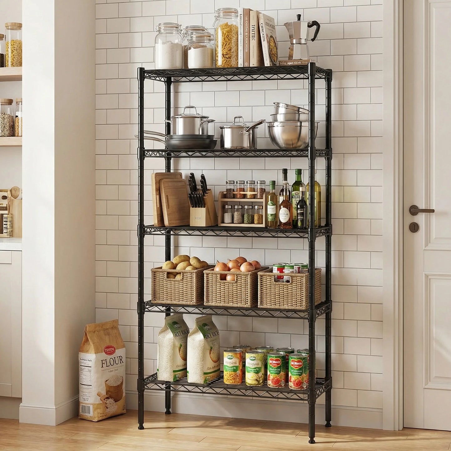 MCQ 5 Tier Metal Storage Shelves Heavy Duty Steel Unit