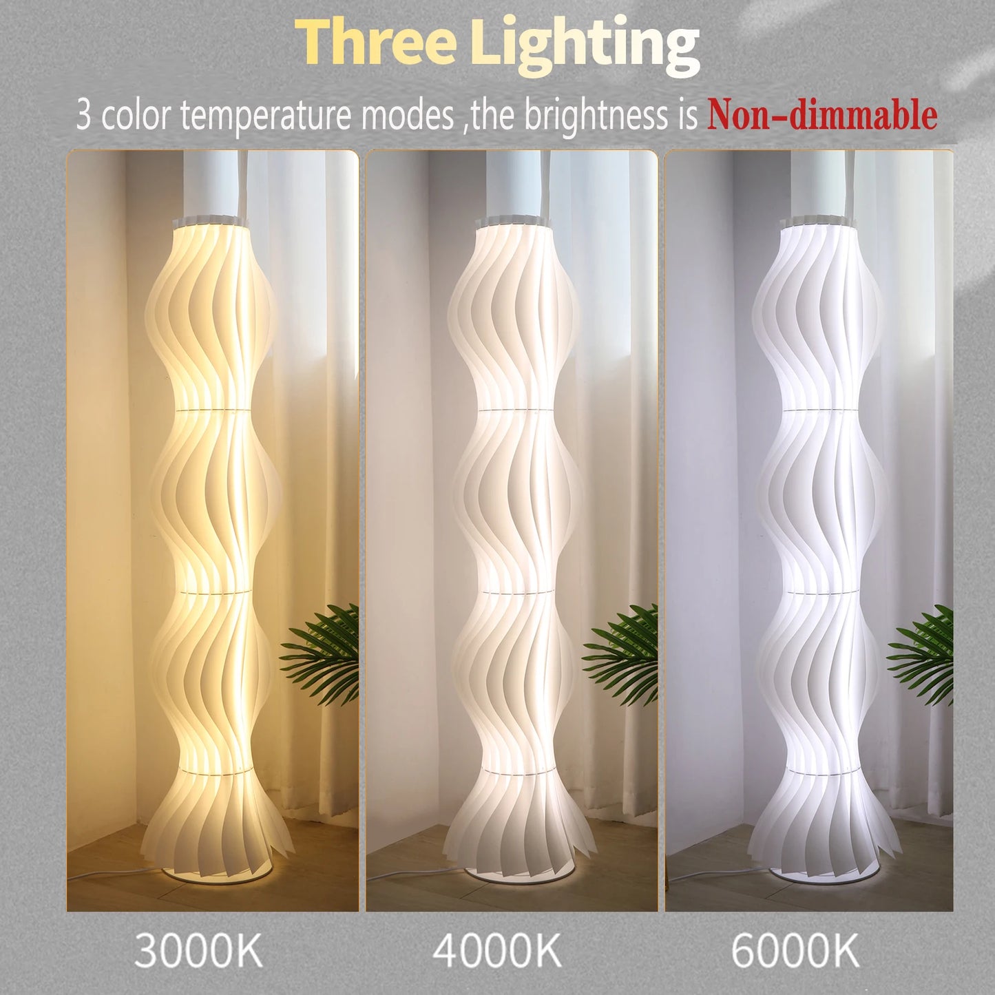 Led Floor Lamp Dimmable Standing Tall Corner Light E27