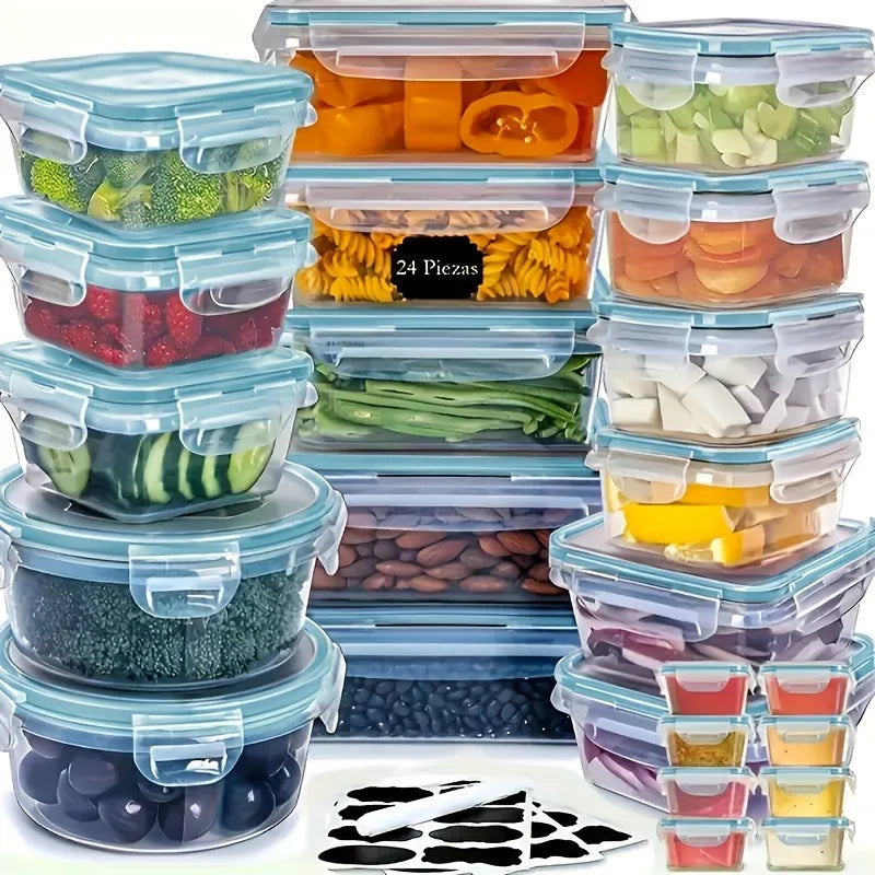 BPA Free 48 Piece Food Storage Set With Airtight Lids