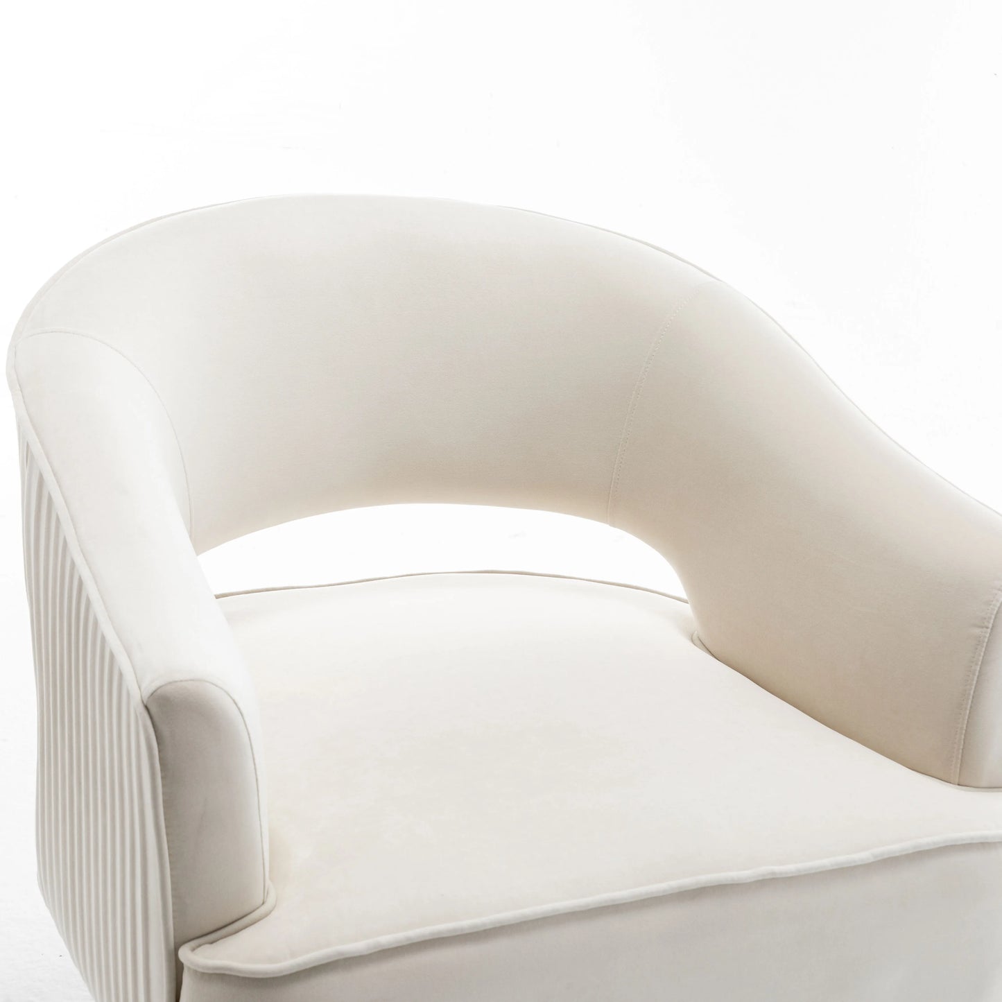 Seyner Modern Velvet Swivel Arm Chair Living Room Sofa