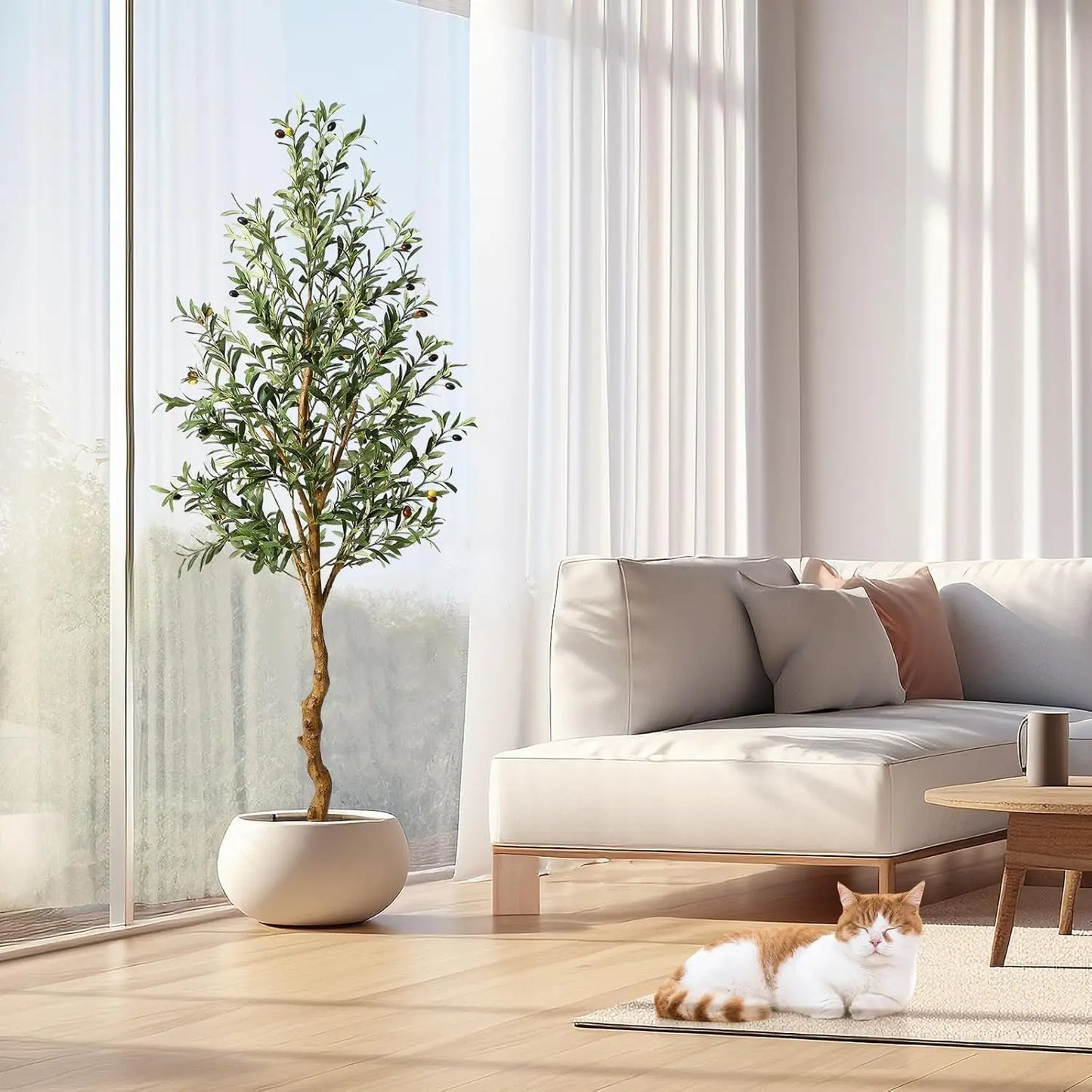 HiMISS Artificial Olive Tree In Pot For Home Indoor Decor