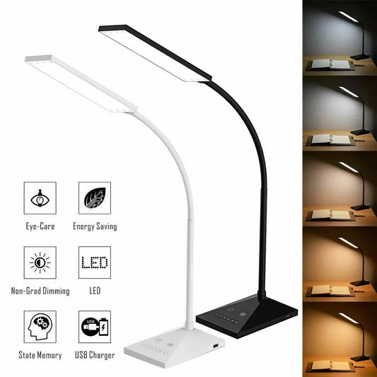 Desk Lamp 12W 72LED Flexible Touch Sensor Dimmable Reading Light