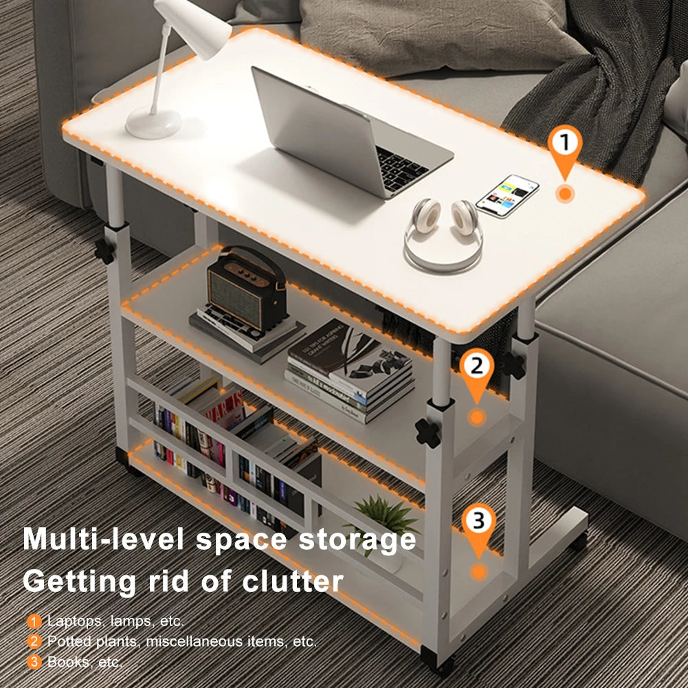 APWIKOGER Multi Layer Height Adjustable Wooden Standing Desk Workstation