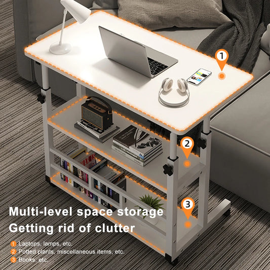 APWIKOGER Multi Layer Height Adjustable Wooden Standing Desk Workstation