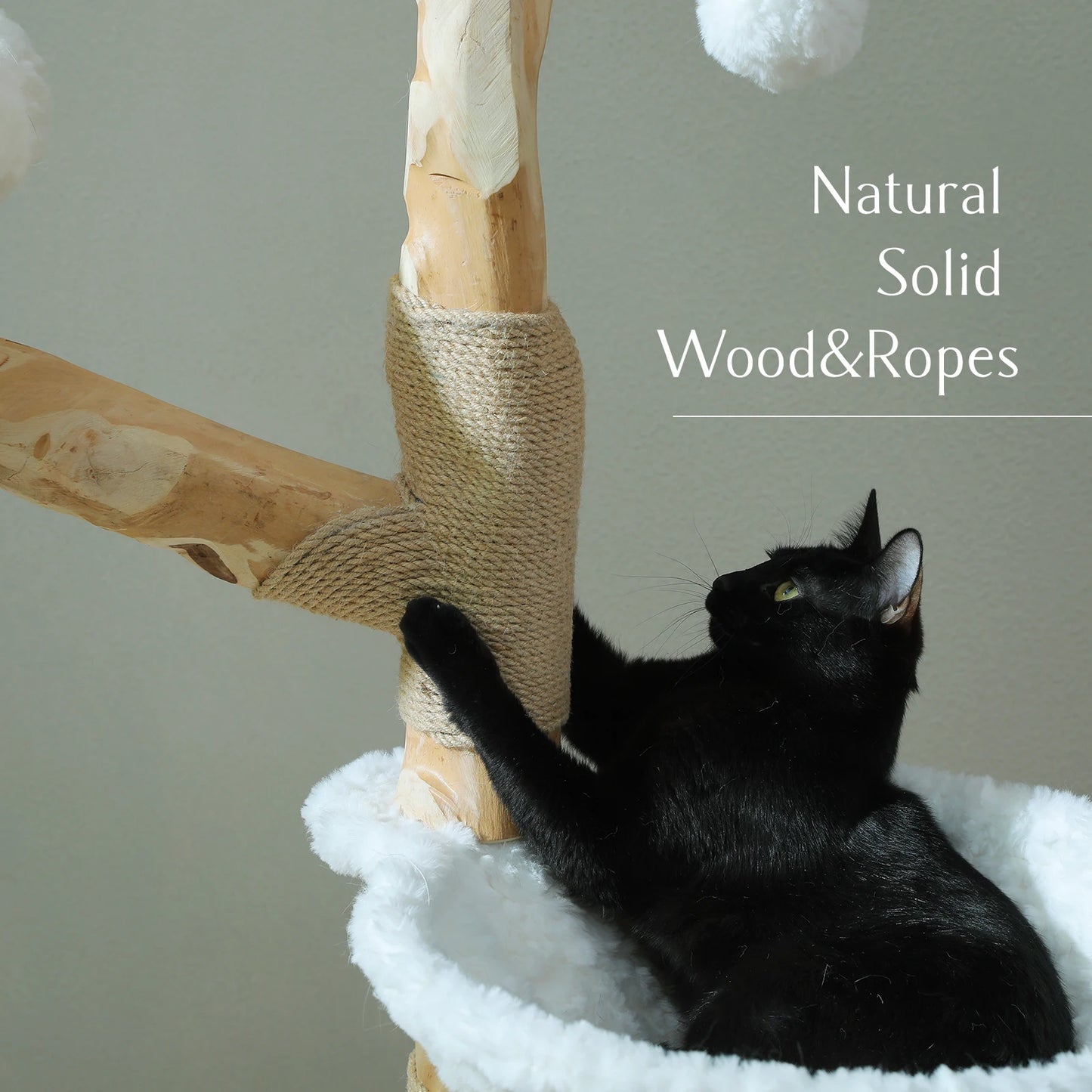 PAWZ Road Cat Tree Tower With Sisal Scratching Post Basket Bed