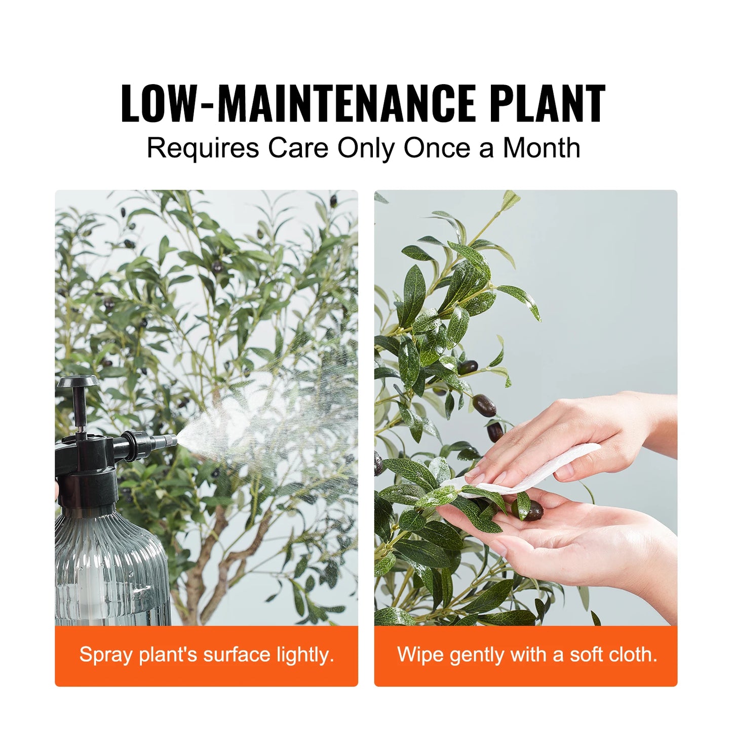SucceBuy Artificial Olive Tree Tall Faux Plant Anti Tip Tilt Protection