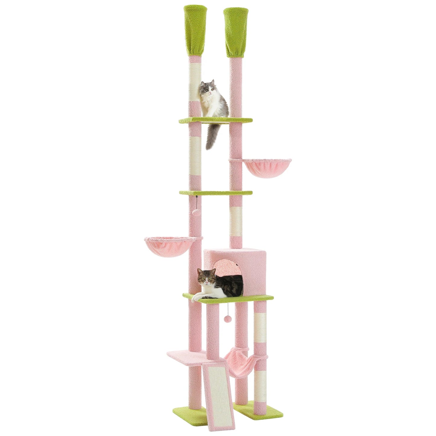 PAWZ Road Cactus Cat Tree Floor To Ceiling Tower Premium
