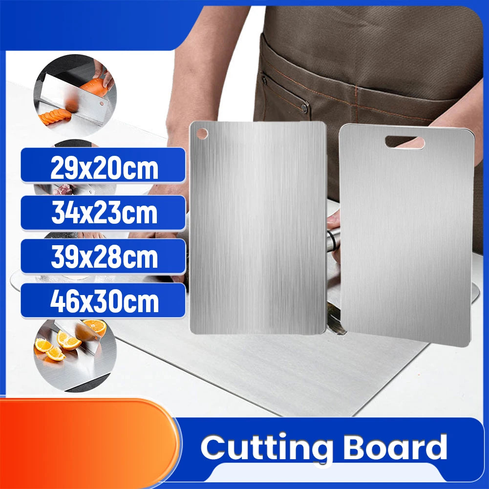 Stainless Steel Double Sided Cutting Board for Kitchen