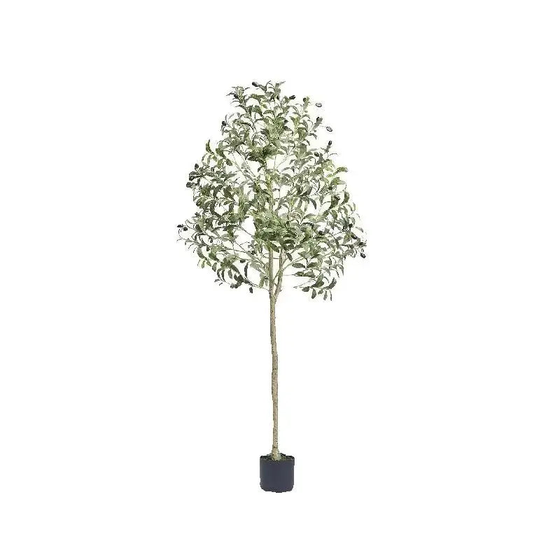 SucceBuy Artificial Olive Tree Tall Faux Plant Anti Tip Tilt Protection