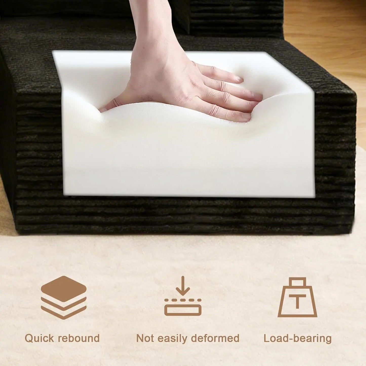 Cloud Couch L Shaped Sectional Sofa Memory Foam Modular Upholstered